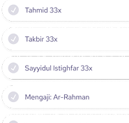 Ceklis ikhtiar wajib dan sunnah